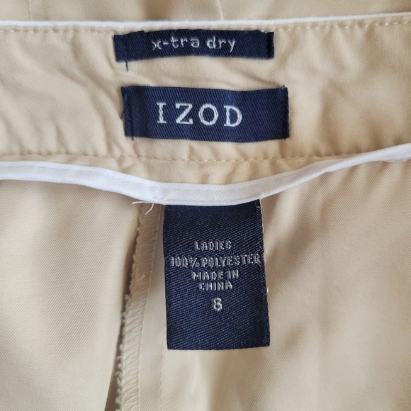 Izod Khaki Athletic Skort Size 8 - Picture 6 of 6